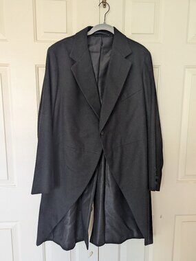 Vintage 1940's Men's Tuxedo Coat Label-BruderKunstiler Altenburg i/TH MARK 38